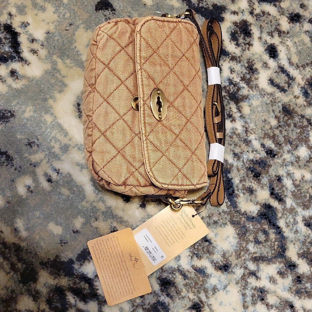 Patricia Nash Tan Quilted Women's Bag